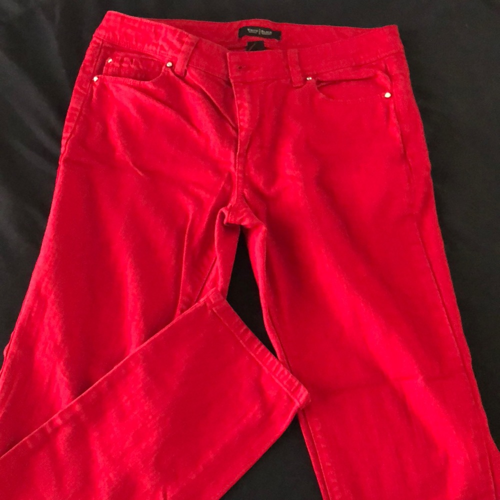 WHBM red jeans